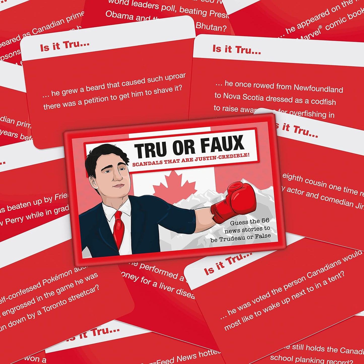 Bubblegum Stuff Tru or Faux - The Card Game - Trivia Game - Family Games - Games for Family Games Night - Card Games for Adults and Teenagers Tru Or False