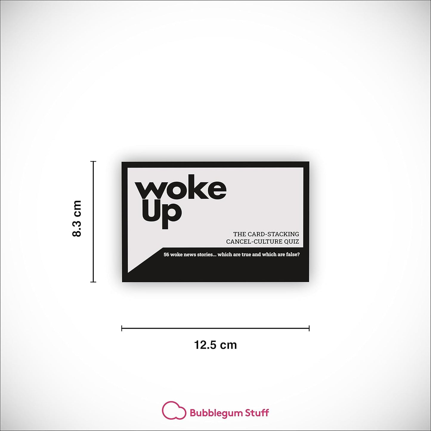 Bubblegum Stuff Woke Up The Woke AF Trivia-Spiel – Lustiges wahres oder falsches Kartenstapelspiel – Kartenspiele für Erwachsene – Spiele für Erwachsene für Spieleabend