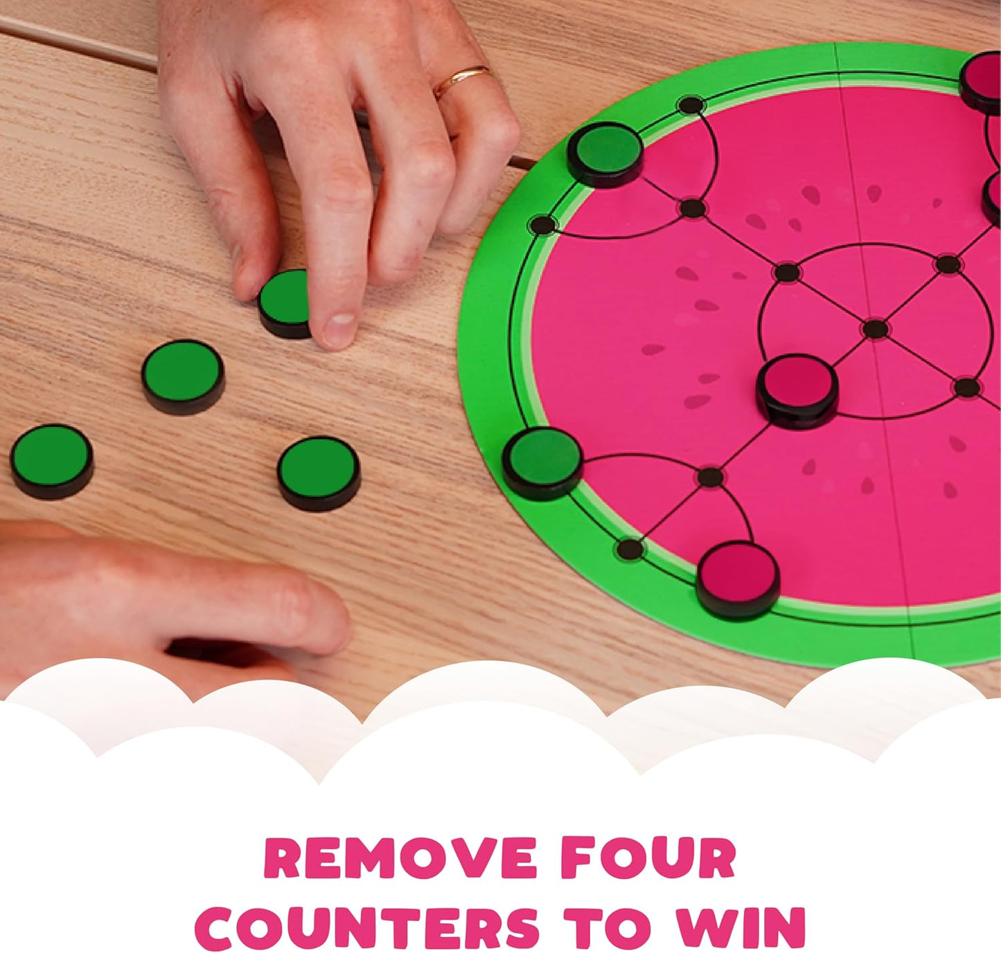 Bubblegum Stuff - Watermelon Chess Set - Chess Board, Chess Pieces, Board Games, Chess Game, Party Games, Family Games, Chess Table - Compact Chess Set