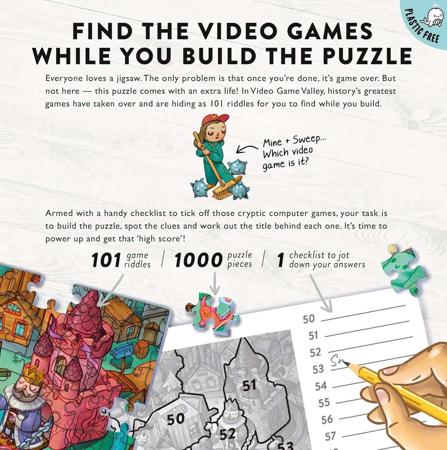 Video Game Valley: Jigsaw Puzzle with 101 Hidden Video Game Titles to Discover, for Video Game Players and Lovers Video Game Theme