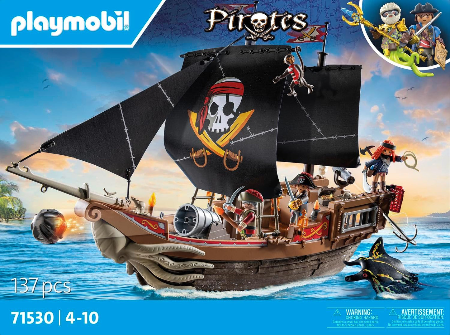 Playmobil Large Pirate Ship with Crew