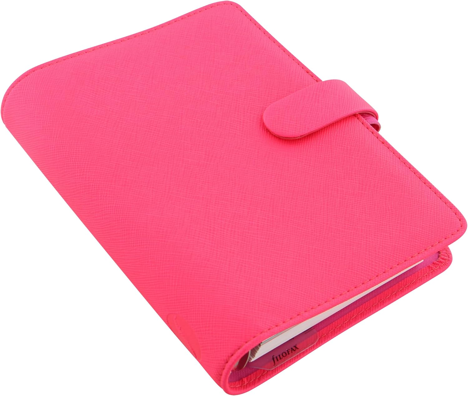 Filofax Personal Saffiano organiser - Fluro Pink