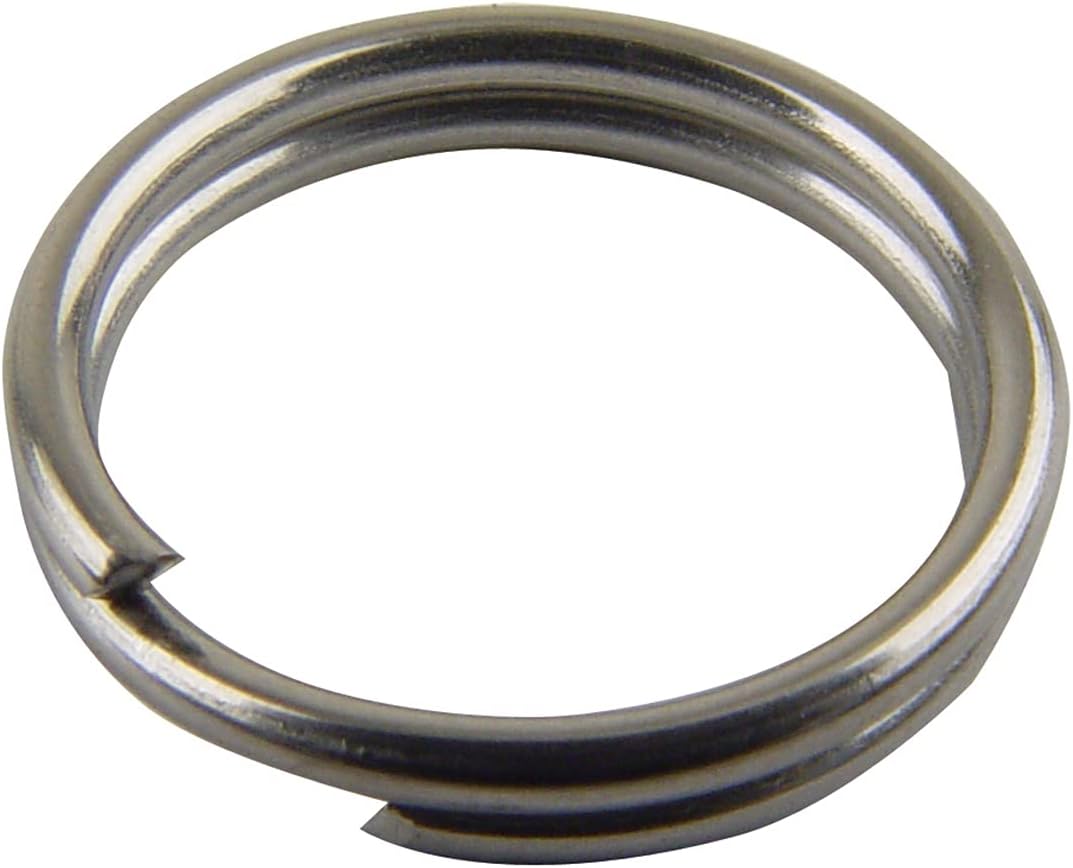 Mustad Mustad MA031-NI (9950N) Round Split Ring 4.1mm 10x10pk