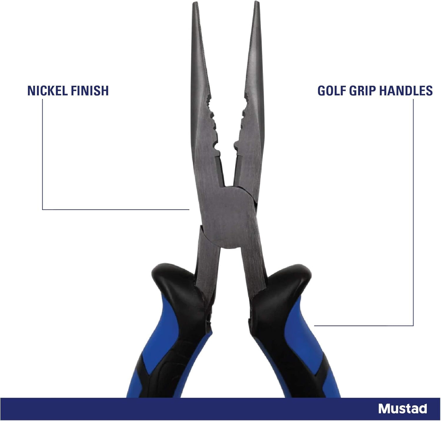 8`` Straight Nose Plier Blue