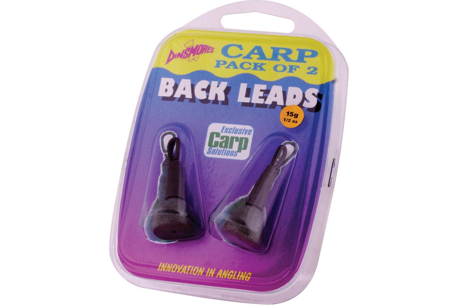 Dinsmores Dinsmores 15g Carp Back Leads 2per Blister 10/pk