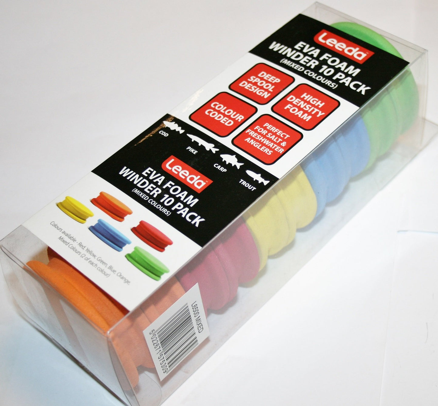 Leeda Leeda Foam Winder Mixed Colours 10pack