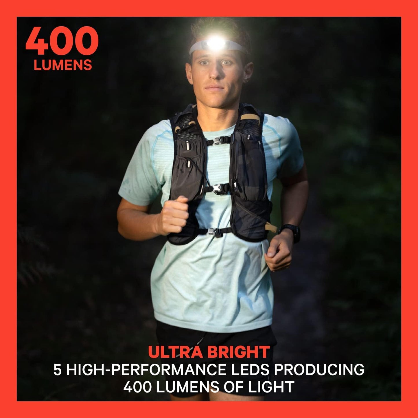 Knog Knog Bilby Run 400 Head Torch - Grape