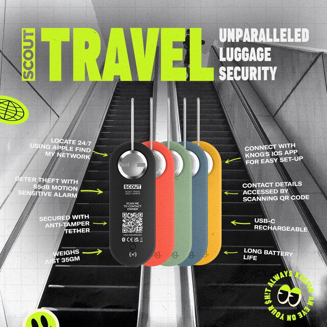 Knog Knog Scout Travel Luggage Alarm and Finder - Yellow