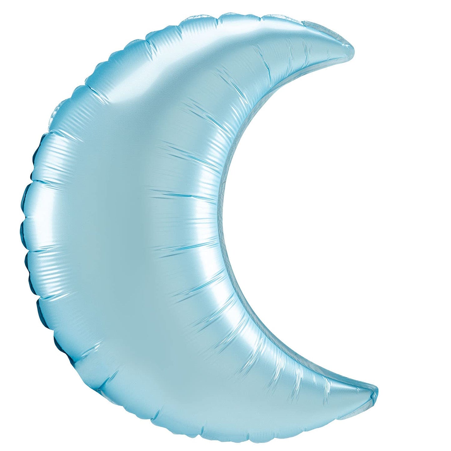 amscan- Palloncino a Forma di Mezzaluna Blu in Lamina da 35 "-1 pz, 4184499