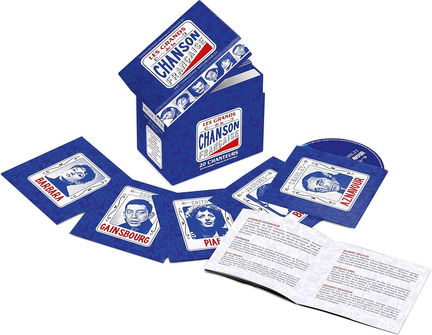 Box 20 CD - les Grands de la Chanson Française