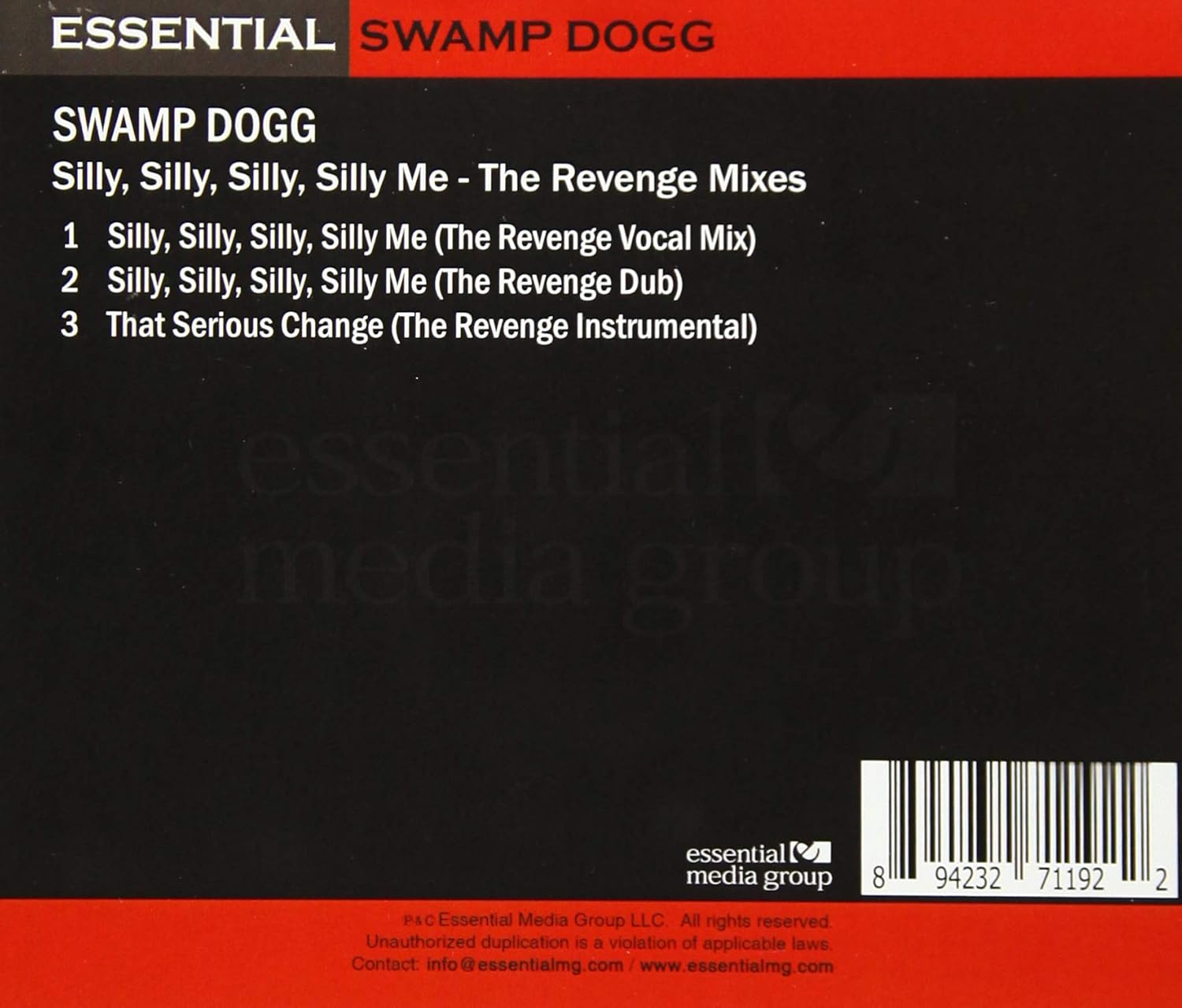 Swamp Dogg - Silly Silly Silly Silly Me: Revenge Mixes