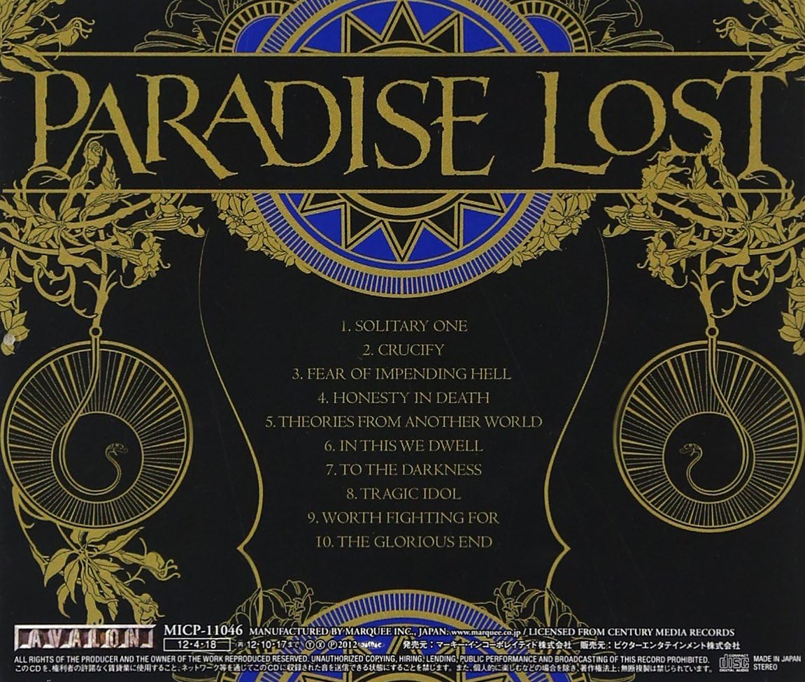 Paradise Lost - Tragic Idol [Japan MICP-11046