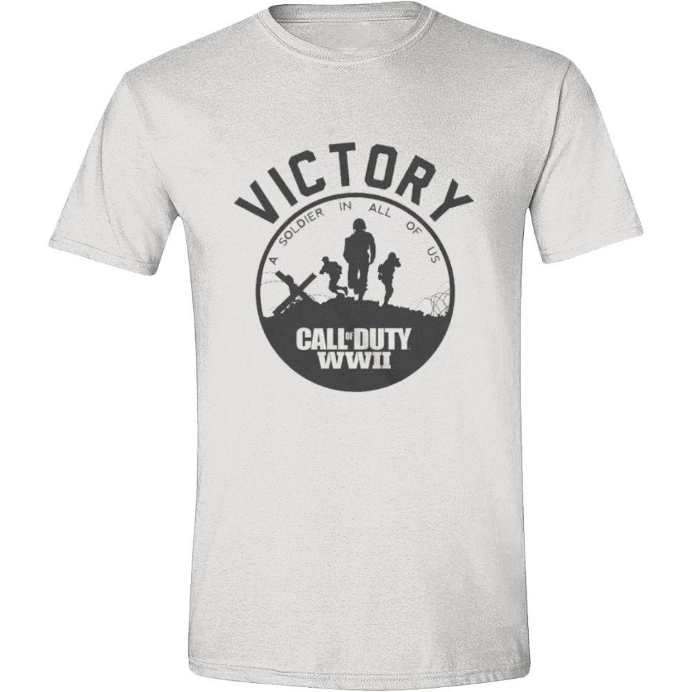 Call of Duty: WWII - Victory Herren T-Shirt - Weiß, Taille:L