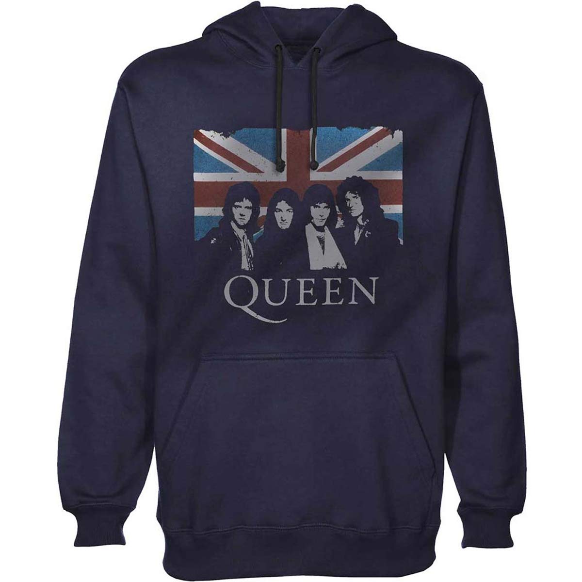 Queen: Union Jack (Felpa Con Cappuccio Unisex Tg. Xl)