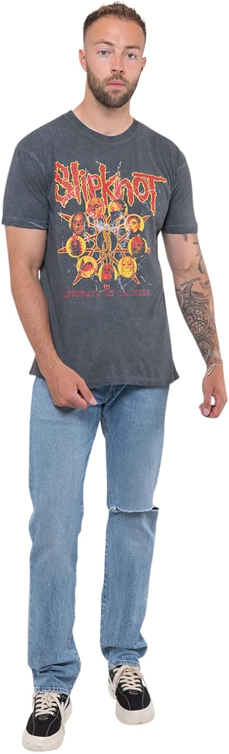 Slipknot: Liberate (Back Print & Wash Collection) (T-Shirt Unisex Tg. L)