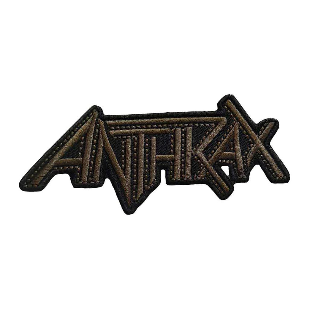 Anthrax Logo Toppe da Stirare (Taglia Unica) (Marrone)