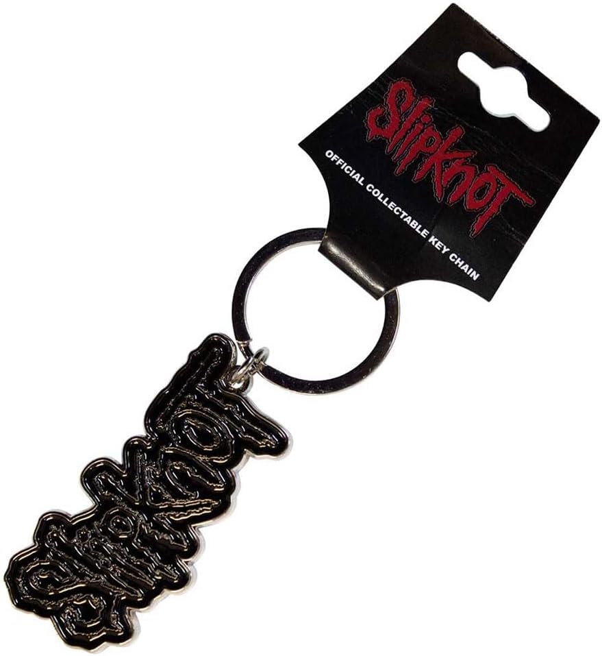 Orphan Sku - Slipknot Keychain: Black Logo Black Border