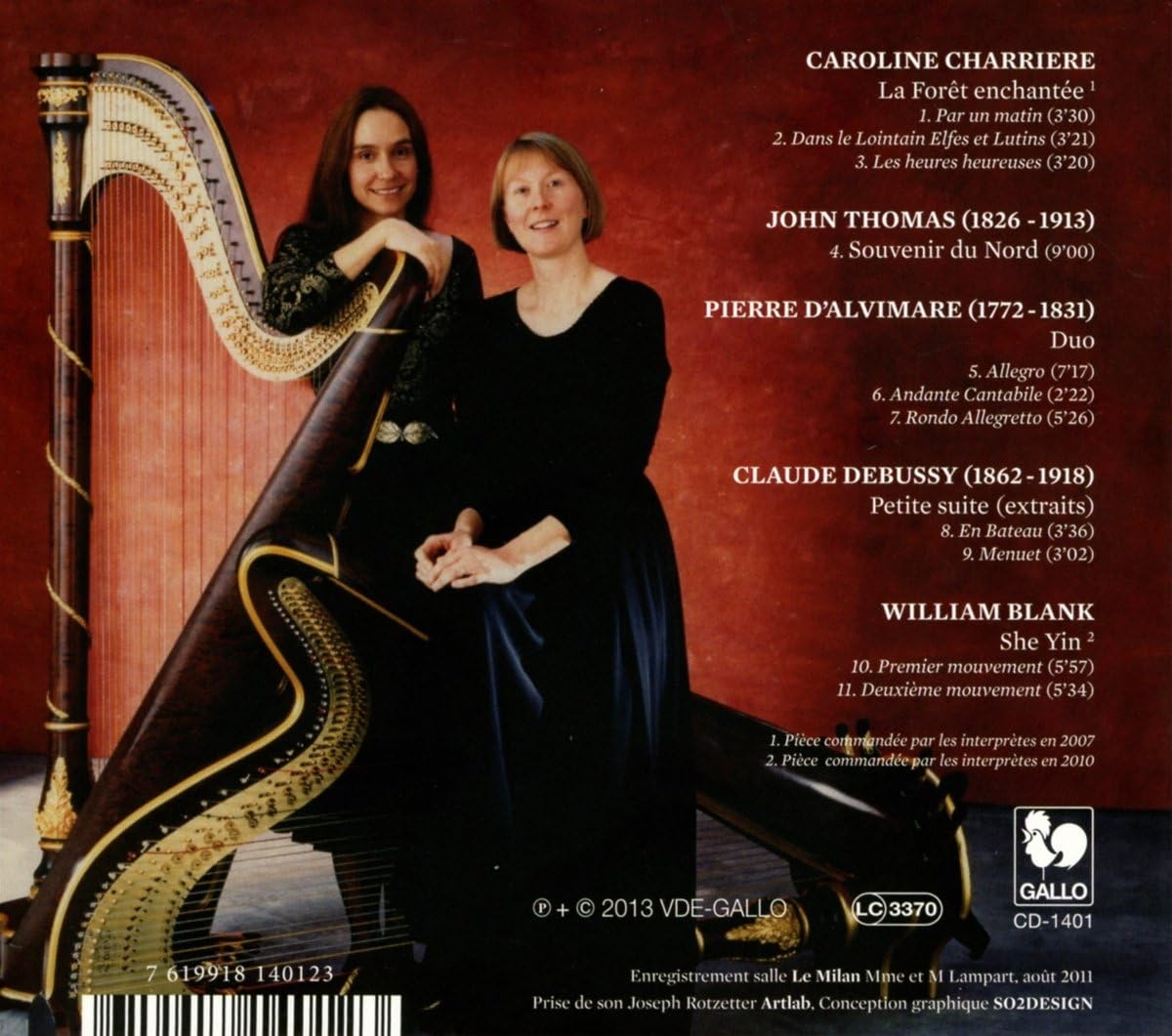 Chevallier Fleischmann-Musik Für Zwei Harfen