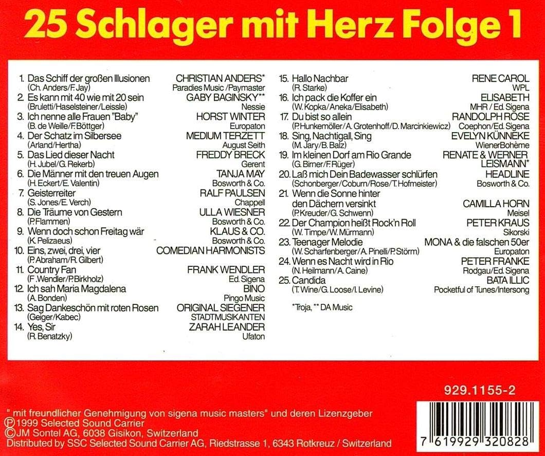 25 Schlager Mit Herz Folge 1