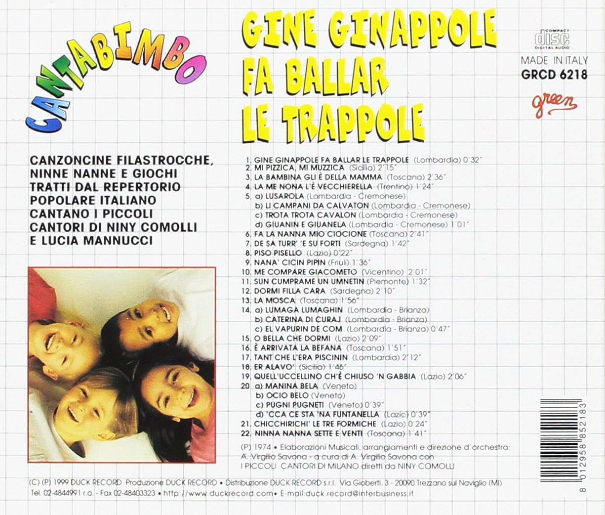 Gine Ginappole Fa Ballar Le Trappole: Cantabimbo / Various