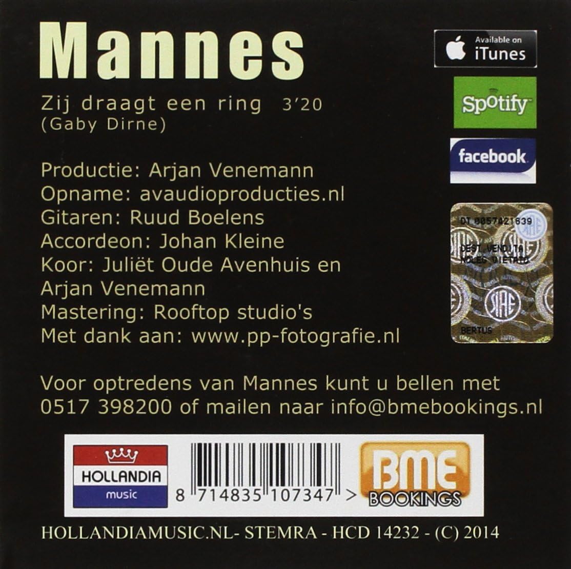 Mannes - Zij Draagt Een Ring