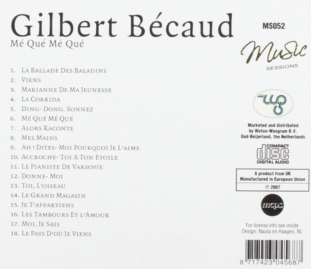 Gilbert Becaud - Me Que Me Que