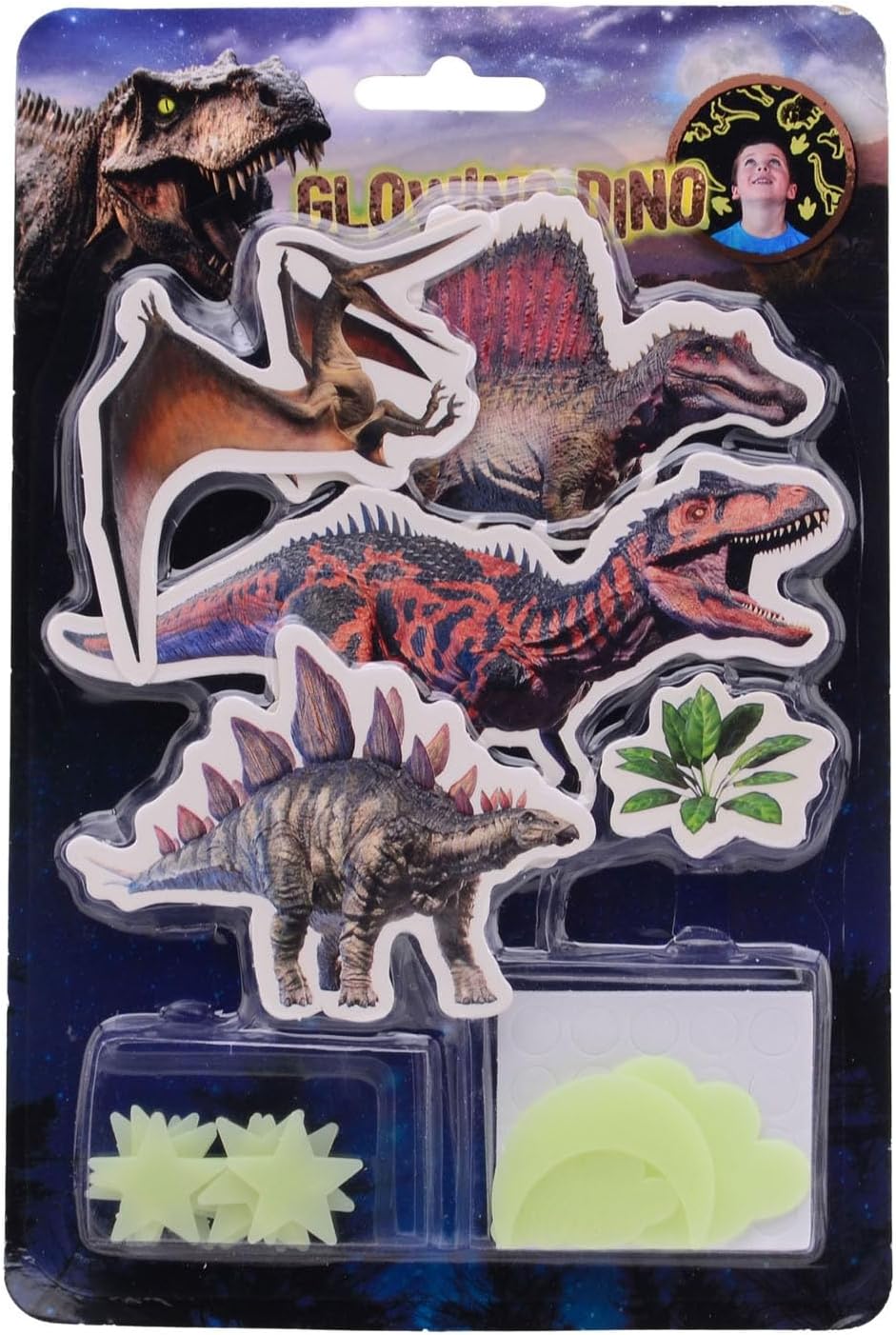Johntoy - Glow in the Dark Dino Muurstickers