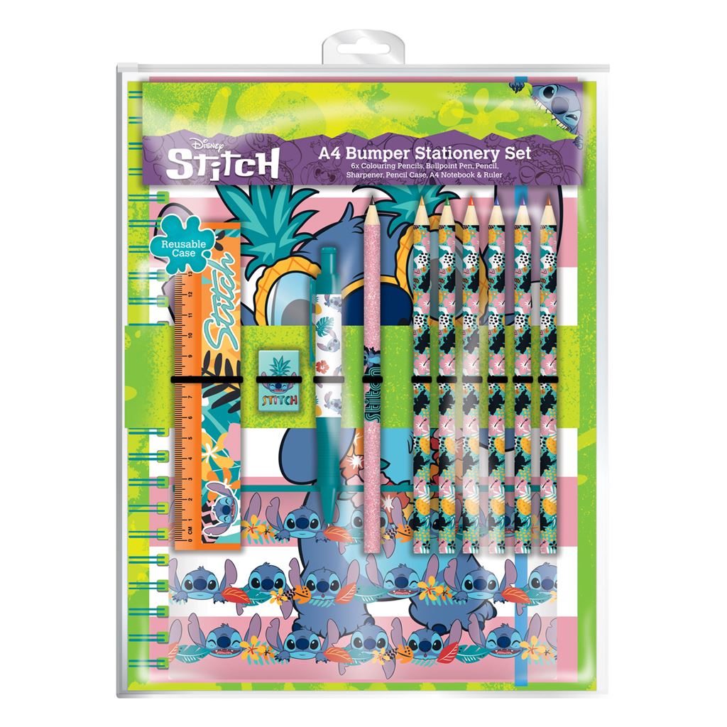 Lilo & Stitch (Aloha Hawaii) A4 Bumper Stationery Set