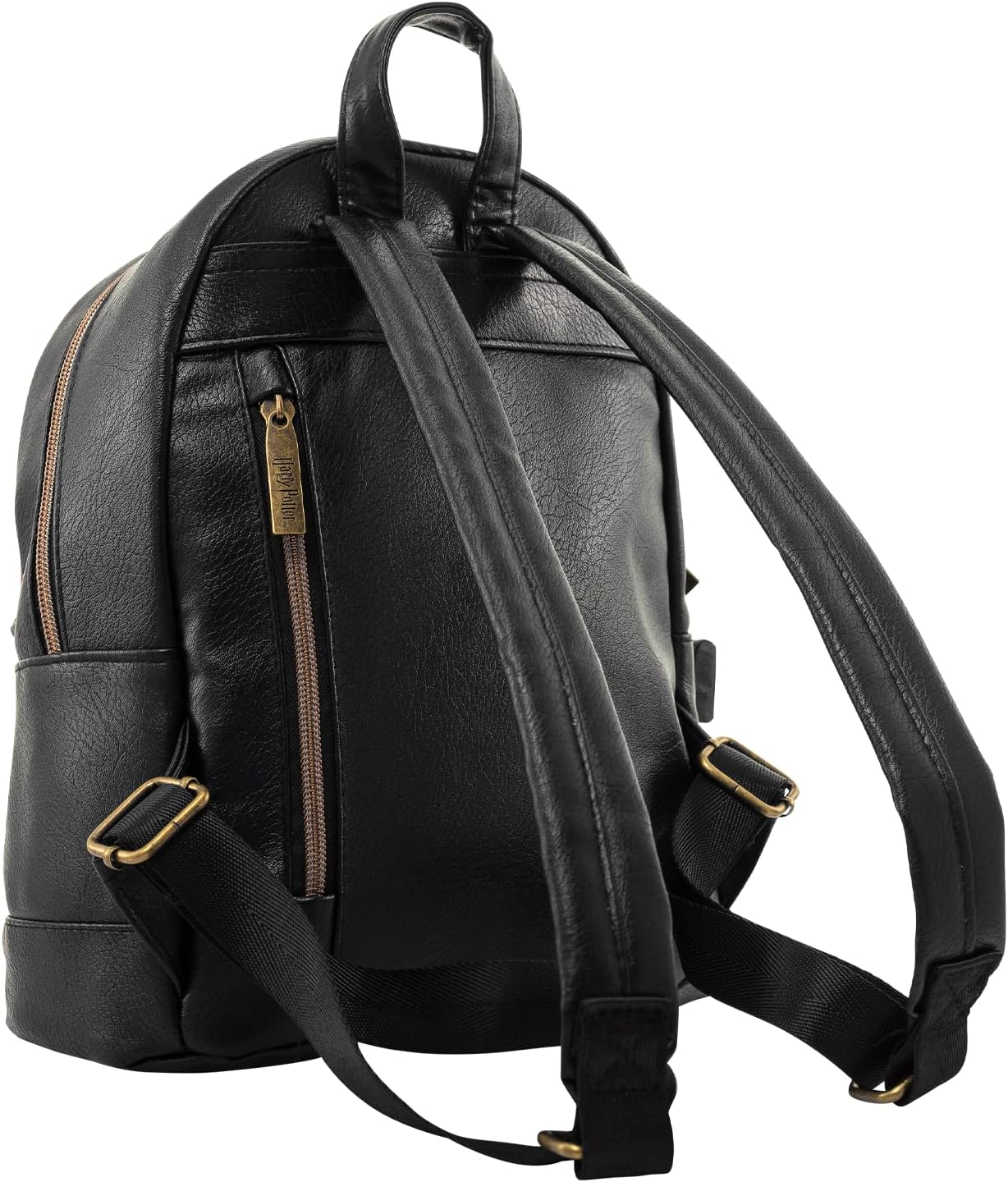 Pyramid Internationa Harry Potter, GRYFFINDOR, HUFFLEPUFF, RAVENCLAW & Dark Arts Fashion Backpack - Luxury Faux Leather, Unique Lining, Matching Zipper Accessory, Inner & Outer Pockets, Bold & Edgy