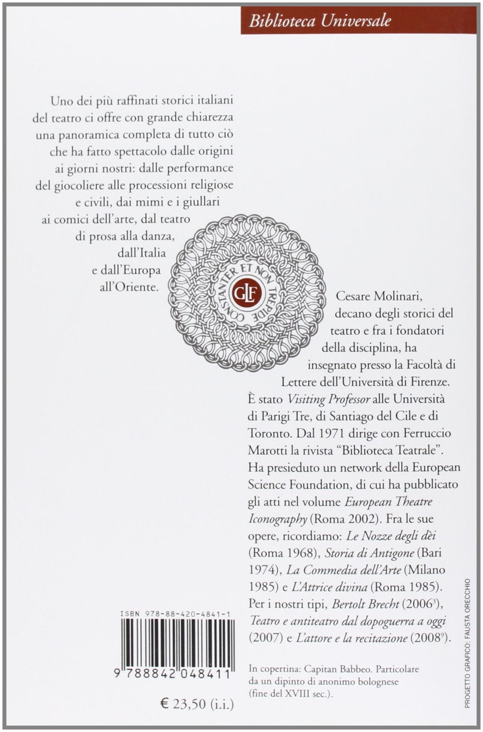 Cesare Molinari - Storia Del Teatro
