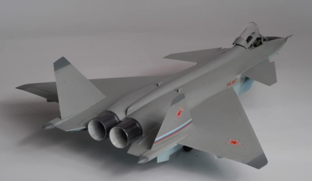 Zvezda 500787252 500787252-1:72 MIG 1.44 Russ. Multirole Fighter WA-Plastikbausatz-Modellbausatz-Zusammenbauen-Bausatz-für Einsteiger-detailliert, grau