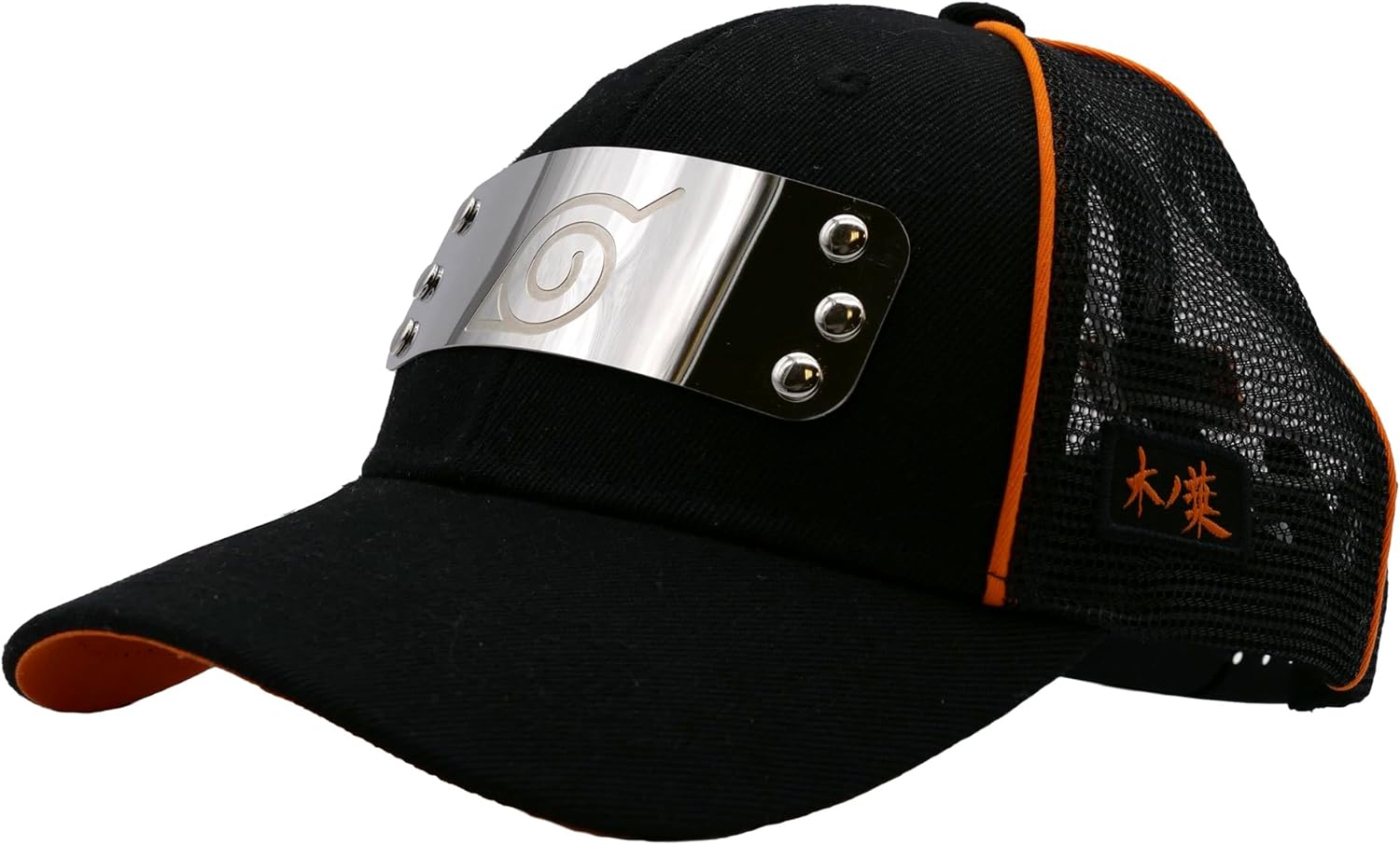 ABYSTYLE GB Eye Naruto Konoha Premium Snapback Cap | Cappello da baseball | Cappello Snapback | Naruto Merchandise | Naruto Gifts Nero, Nero , Taglia unica
