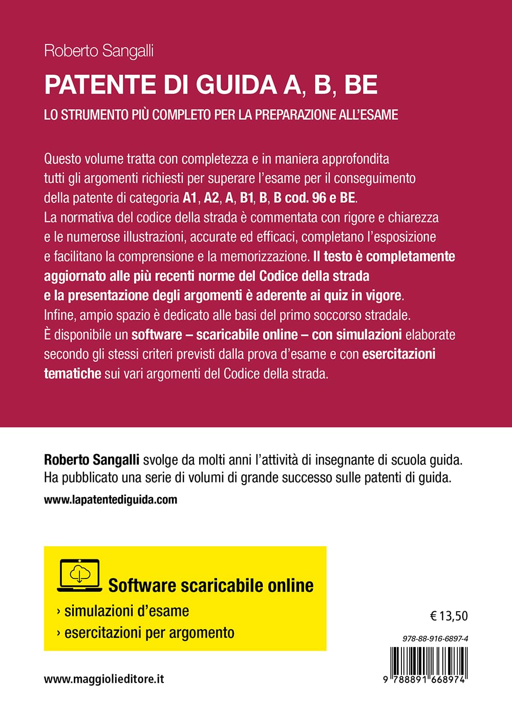 Patente di guida A, B, BE - Edizione 2024. Manuale teorico e quiz per l'esame