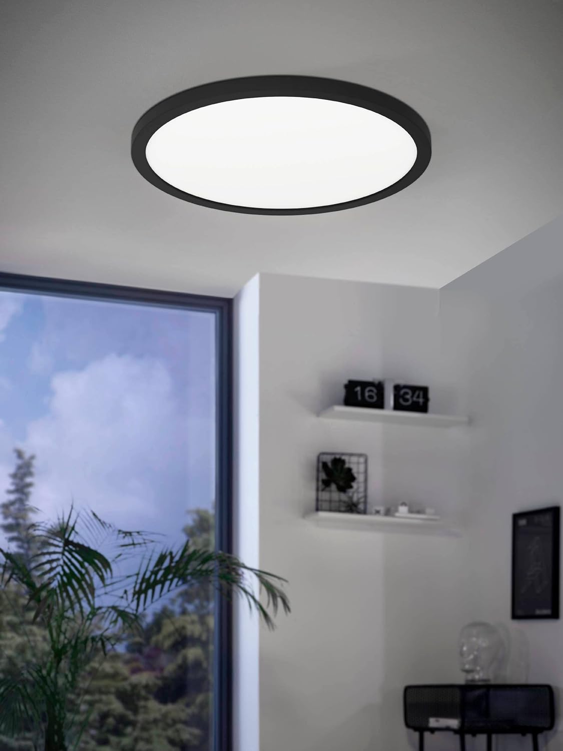 `Eglo - Rovito-Z Pendant Lamp Black ?29.5 - Rgb + Tw - Zigbee, Bluetooth`
