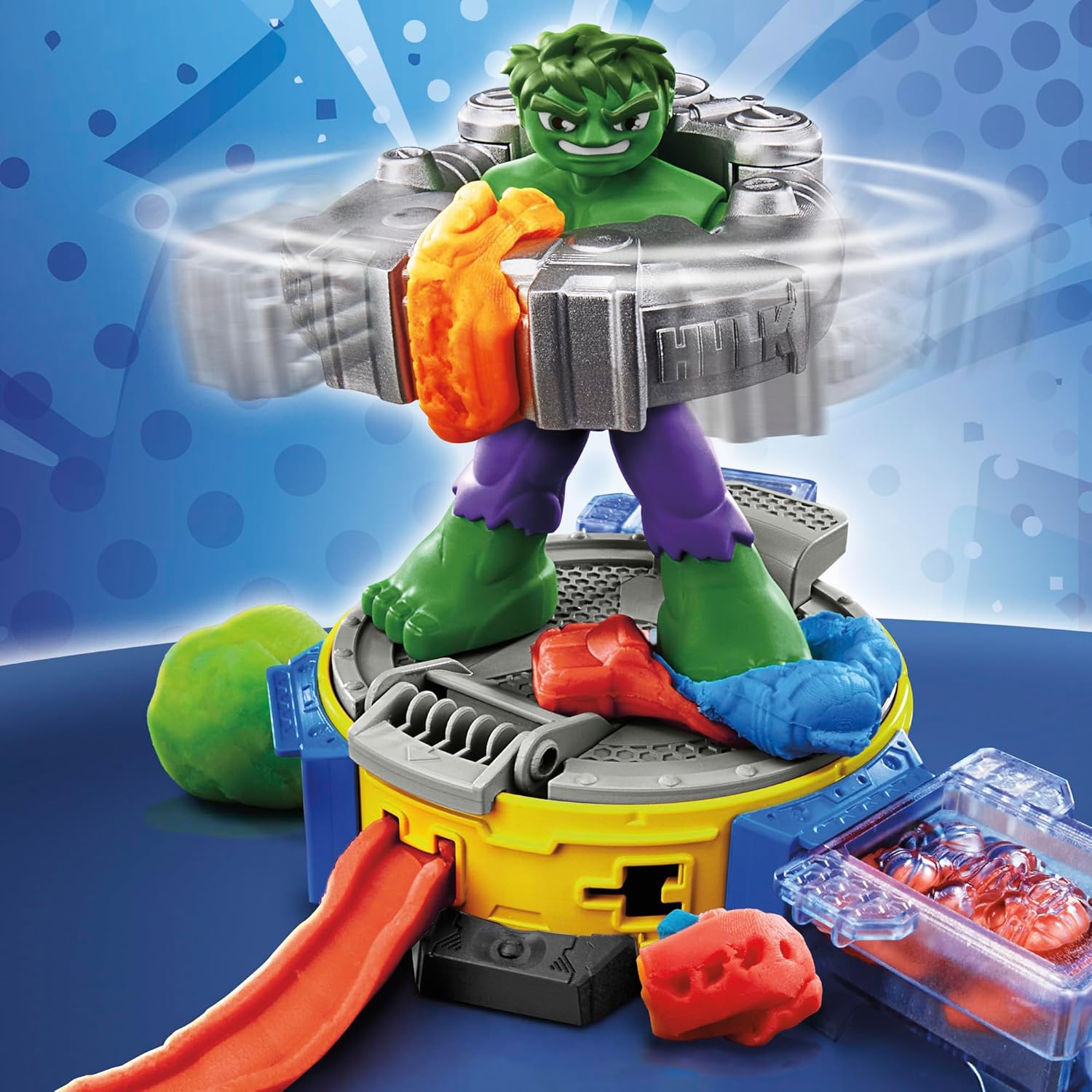 Play-Doh Marvel, Set da Gioco distruggi e schiaccia di Hulk