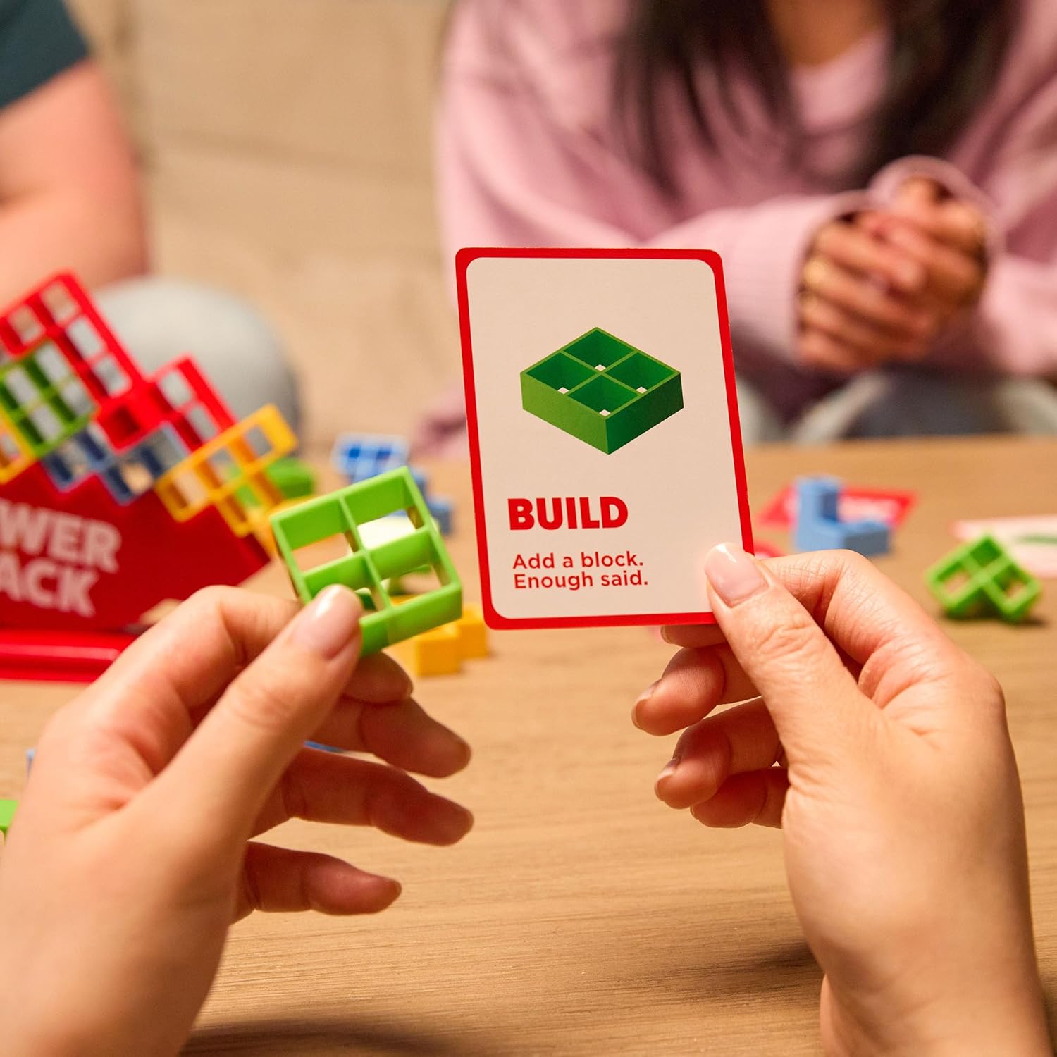 What Do You Meme? Tower Stack - Head to Head Stacking Challenge, Balancing Games for Kids and Adults 8+, Family Fun Games by Relatable & Games4two, For 1-4 Players