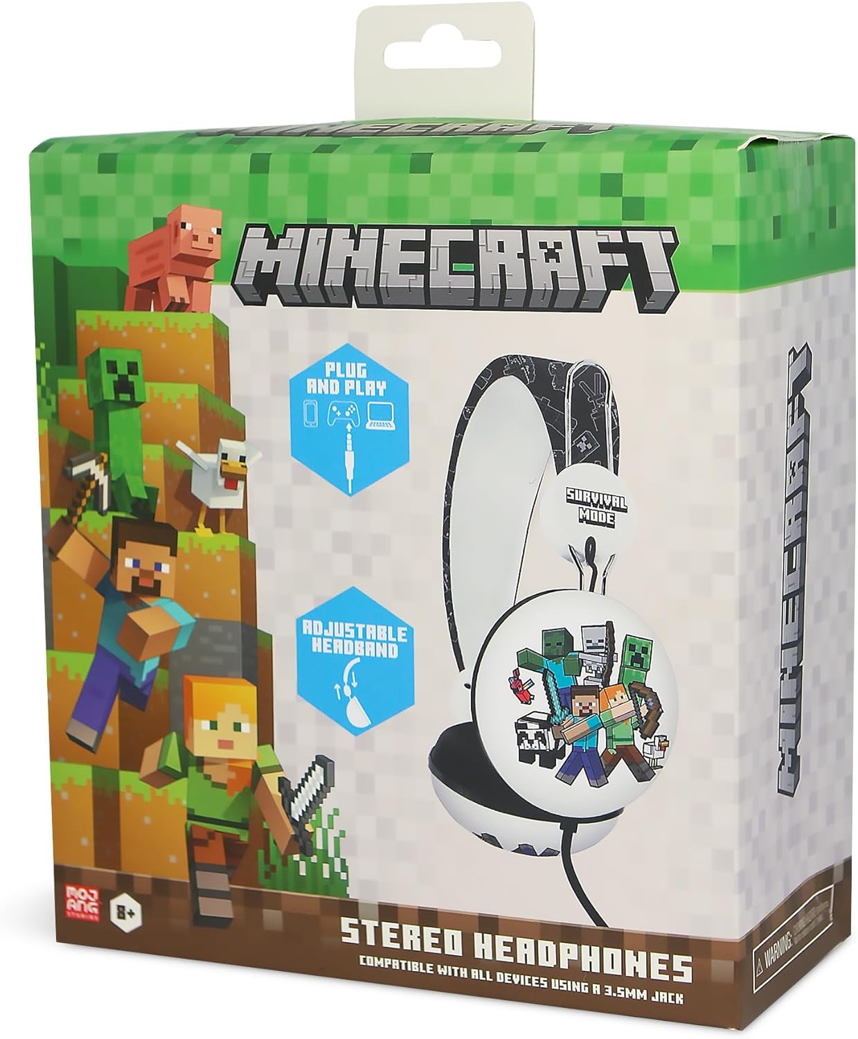 OTL Technologies MC1304 Minecraft Wired Headphones