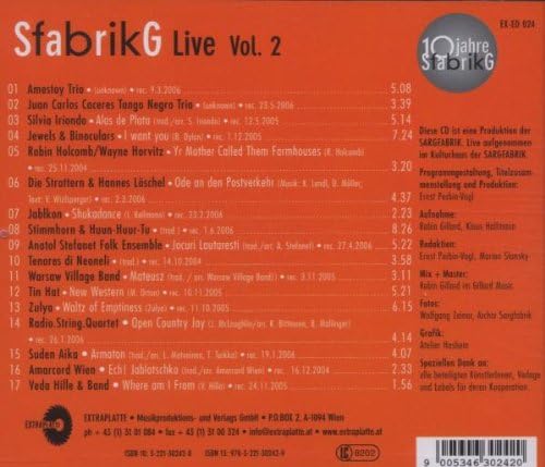 Sargfabrik Live Vol. 2