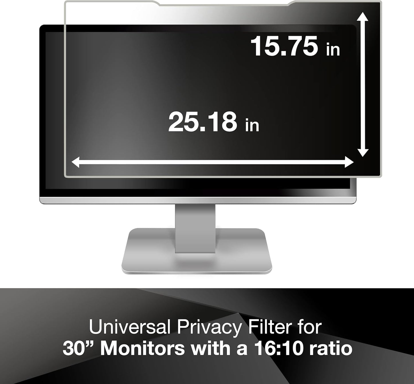 3M Pf30.0W 30.0`` Widescreen (16:10) Desktop Monitor Privacy Filter Frameless 98044054223