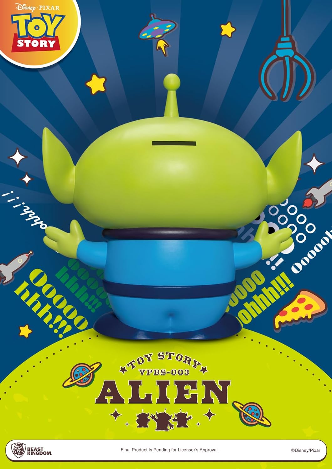 Beast Kingdom Toy Story: Alien VPBS-003 Small Vinyl Piggy Bank