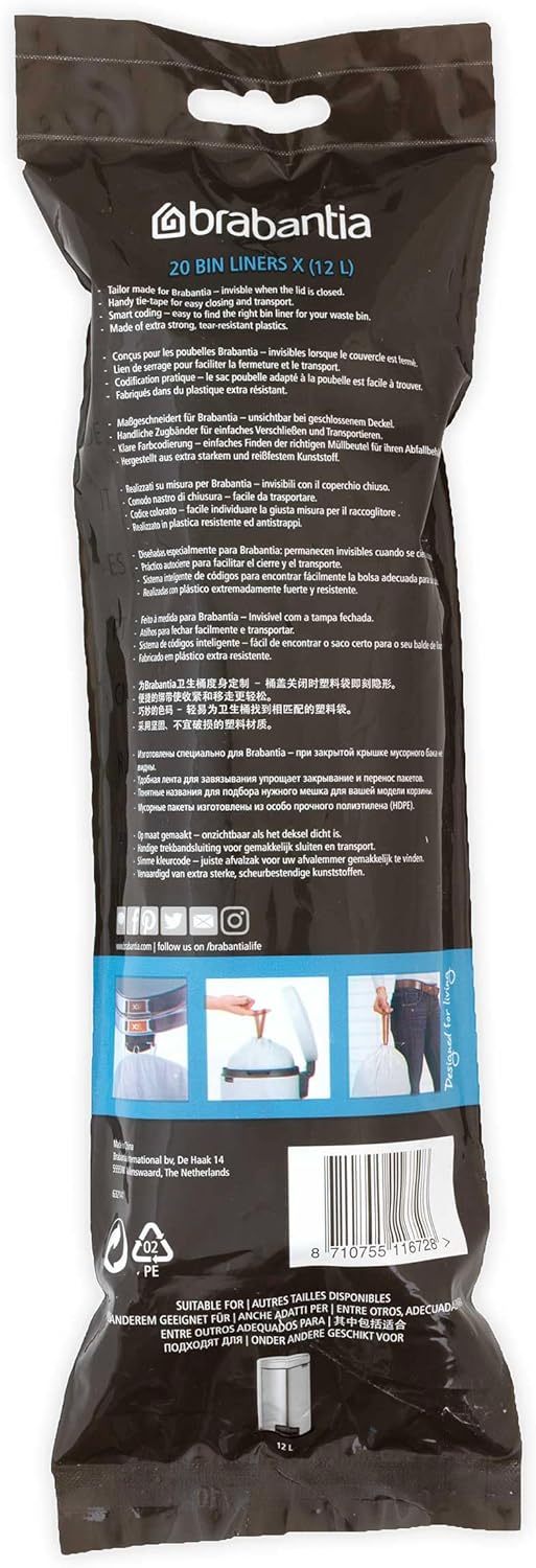 Brabantia PerfectFit Afvalzak ( X ) 10-12L 20 Stuks