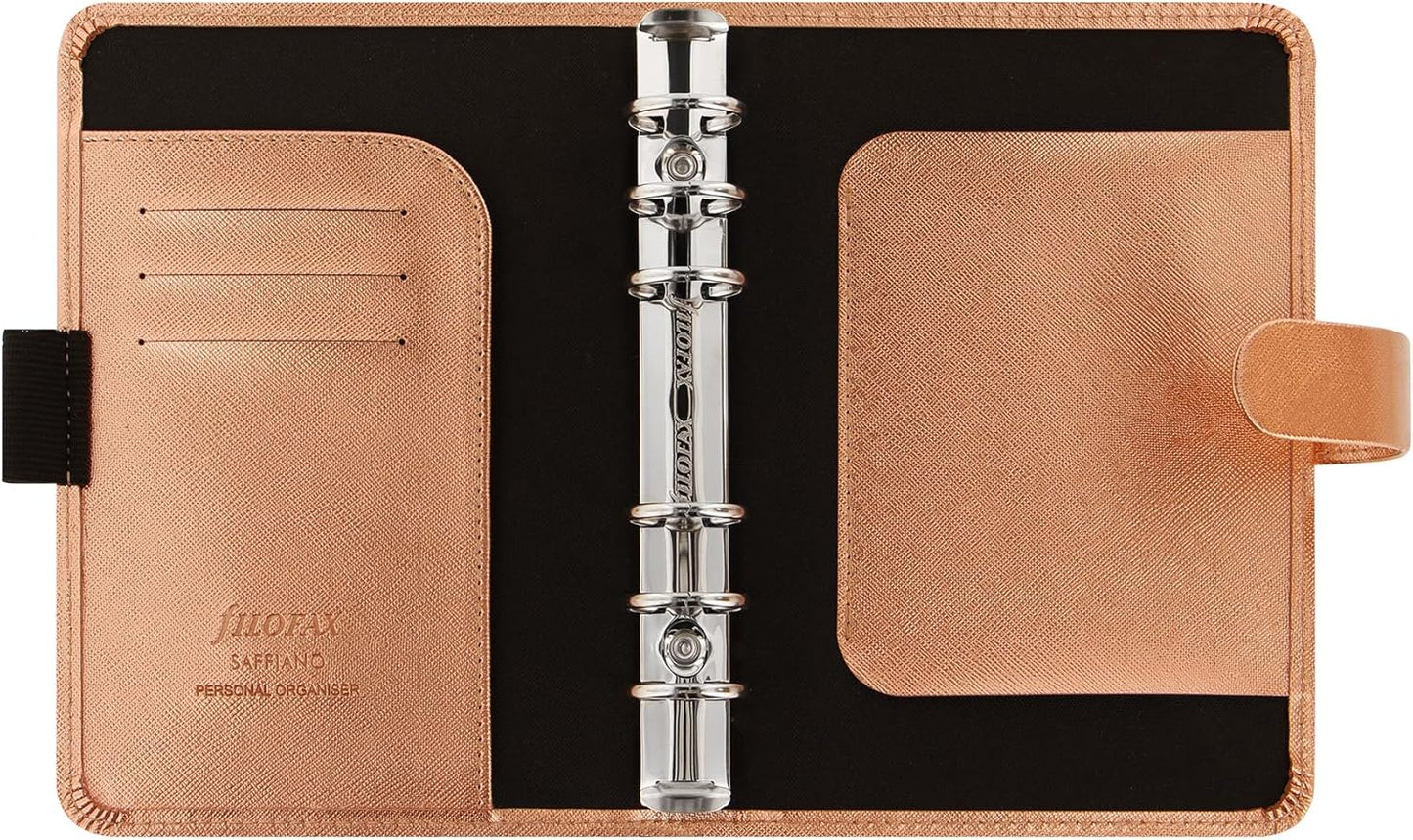 Filofax Personal Saffiano organiser - Rose Gold