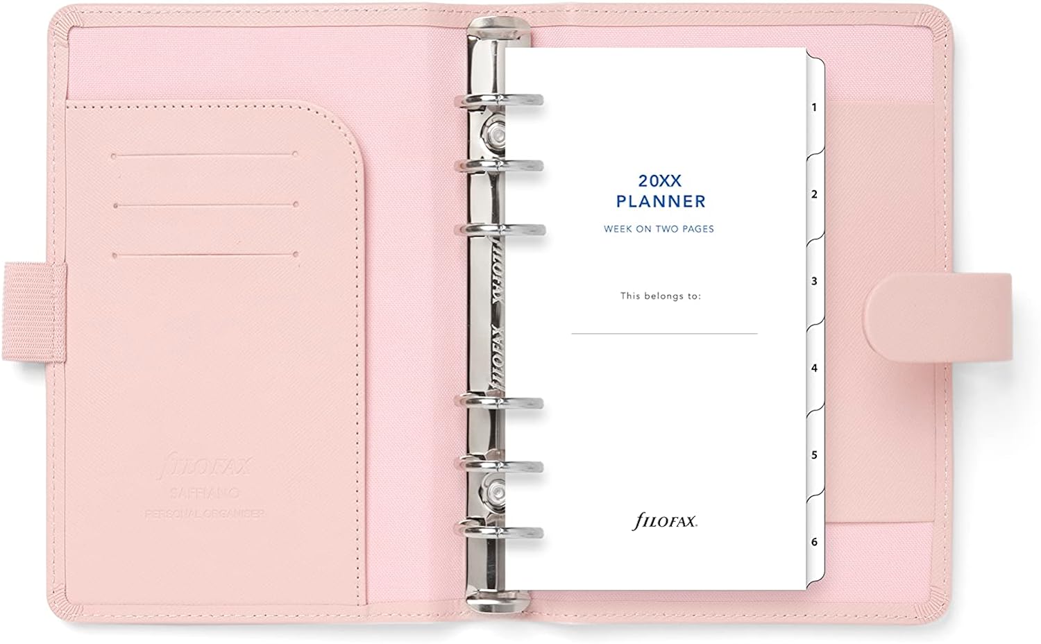 Filofax Personal Saffiano organiser - Blush