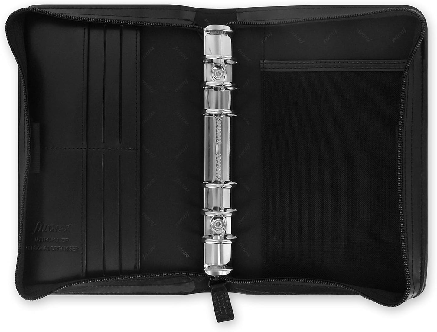 Filofax Personal Metropol Zip Black Organiser 2025 Personal Zip Black
