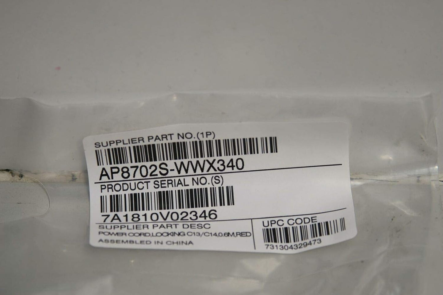 APC - RACKS AND PDUS POWER CORD KIT (6 EA) LOCKING C13 TO C14 0.6M RED