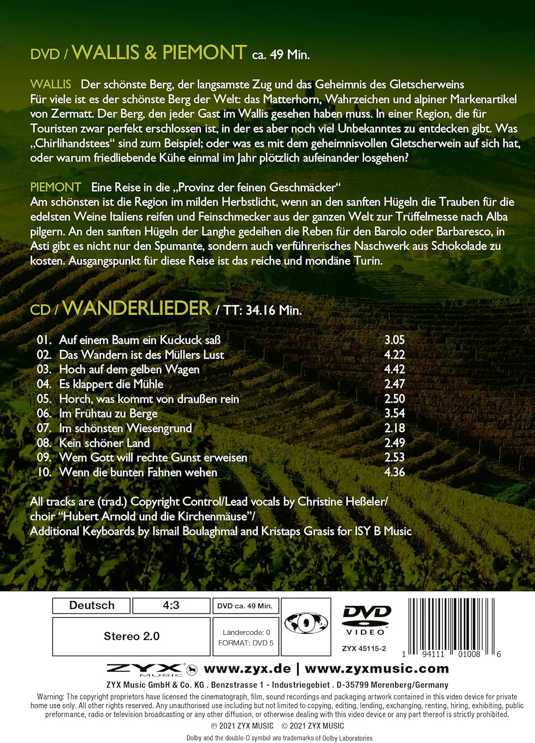 Reiseführer: Wallis & Piemont