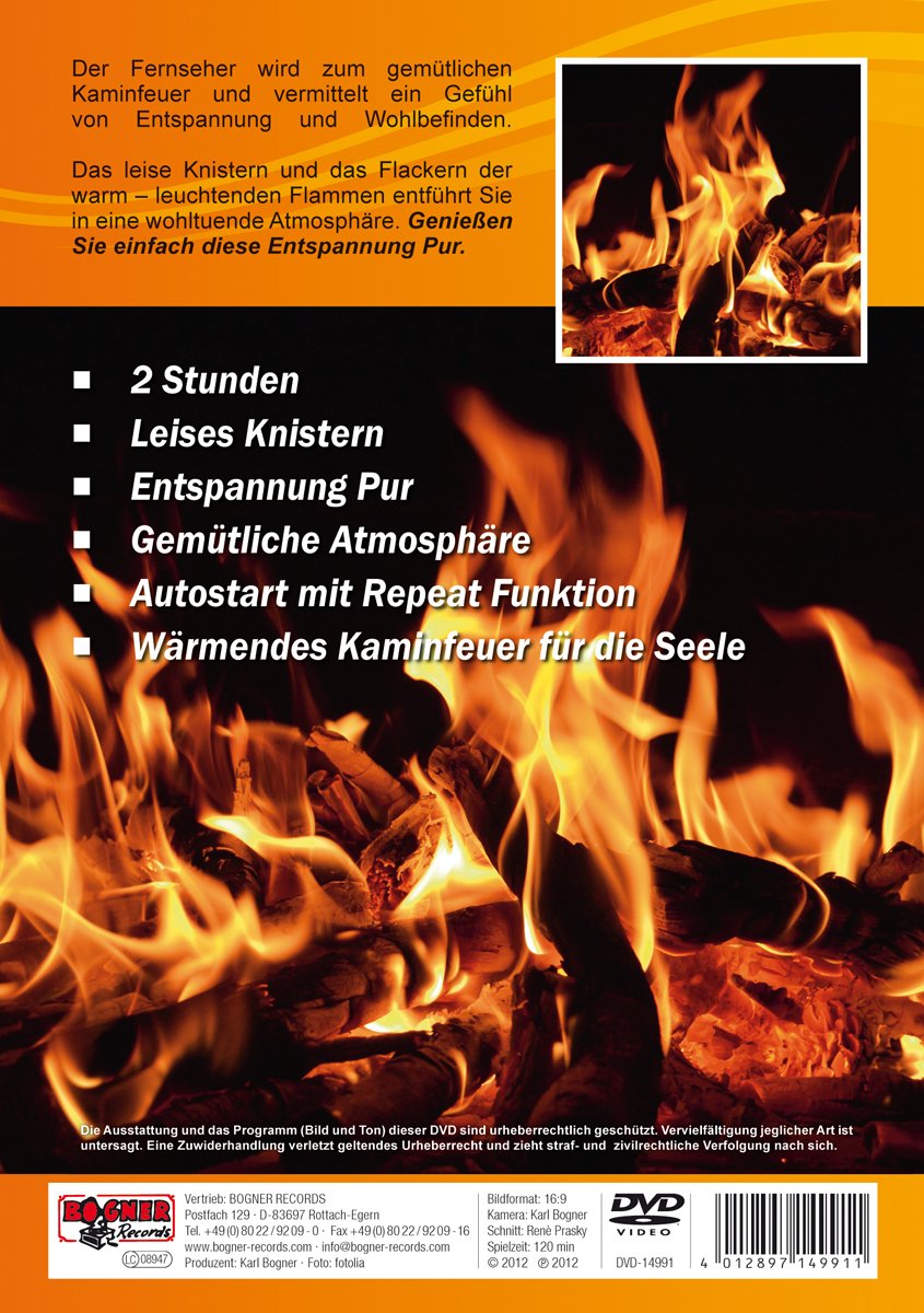 Kaminfeuer - Zum Entspannen und Wohlfühlen für Körper, Geist und Seele