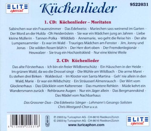 K?œCHENLIEDER