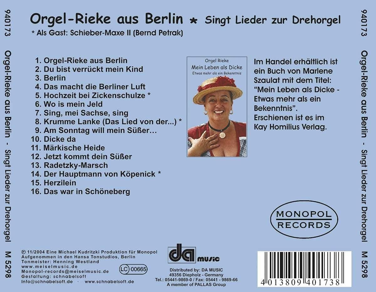 Orgel-rieke Aus Berlin