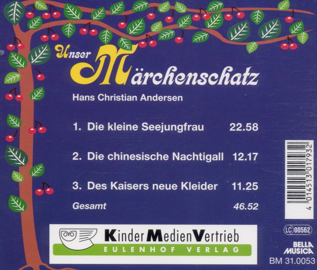 Unser Märchenschatz: Die kleine Seejungfrau / Die chinesische Nachtigall / Des Kaisers neue Kleider